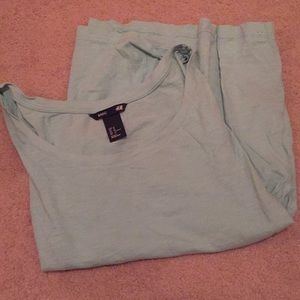 H&M basic teal tee